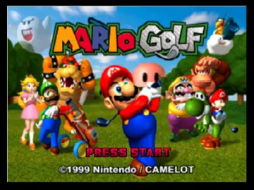 Mario Golf (Europe) screen shot title